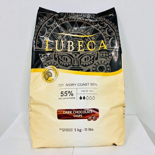 Шоколад чорний 55% Lubeca (Німеччина) кондитерський в калетах. 634 фото