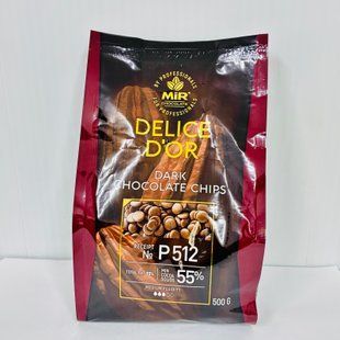 Шоколад чорний 55% ТМ Delice D'or в дисках 0,5 кг 652 фото